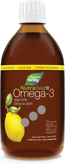 Nature's Way NutraSea Omega-3 High EPA - Lemon 500ml - - Omega 3