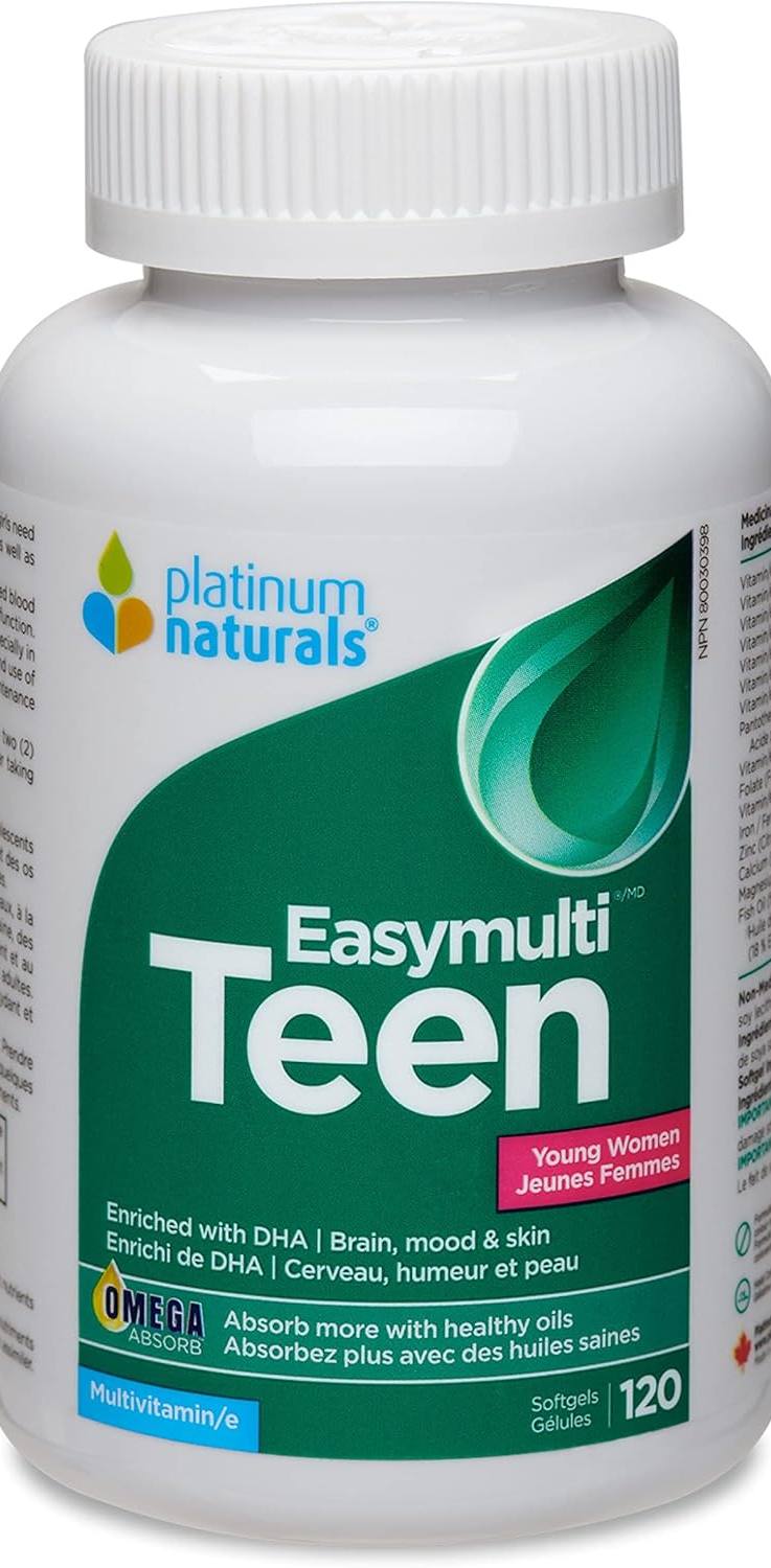 Platinum Naturals Easymulti Teen for Young Women 120 softgels