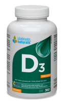 Platinum Naturals Vitamin D3 - 360 softgels - - Vitamin D