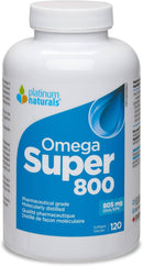 Platinum Naturals Omega Super 800 - 120 softgels - Omega 3