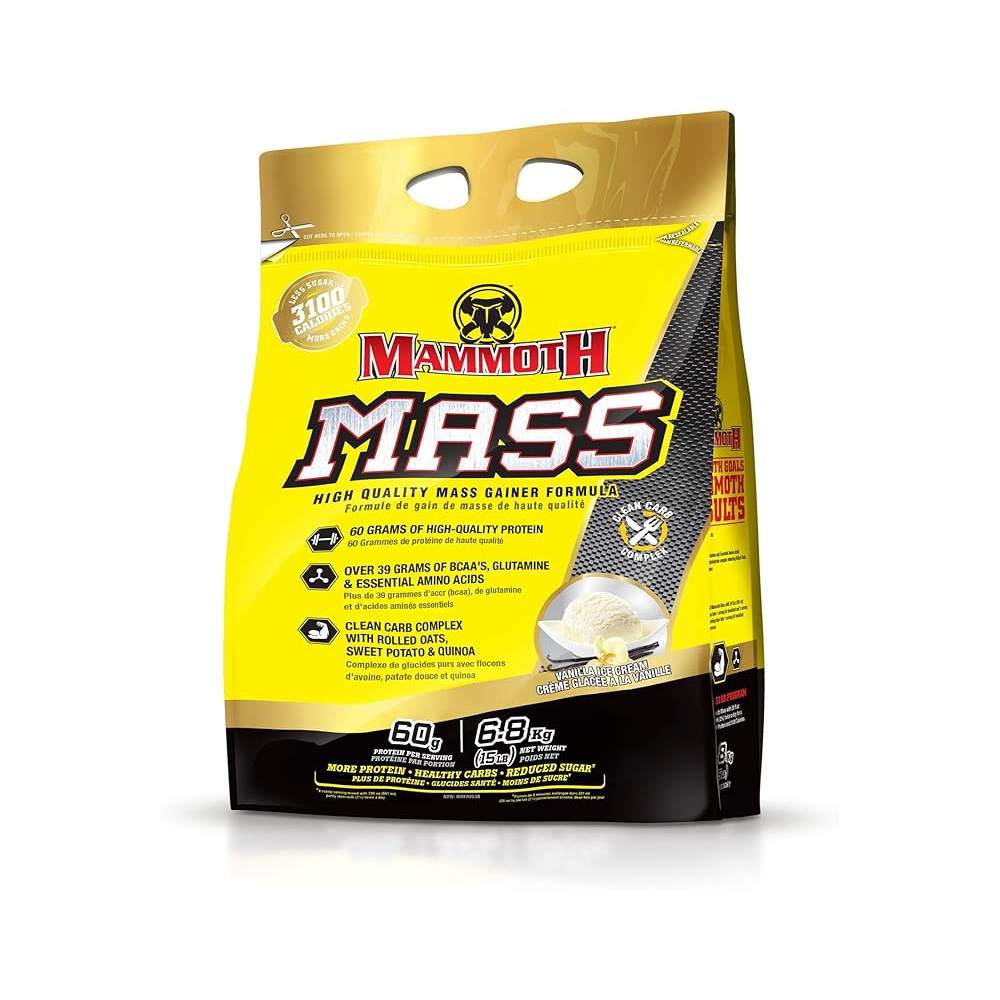 Mammoth Mass Vanilla Ice Cream / 15lb, SNS Health, Mass Gainer