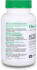 Organika Activated Charcoal - 90 vegetarian capsules - Homeopathic