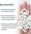 Organika Activated Charcoal - 90 vegetarian capsules - Homeopathic