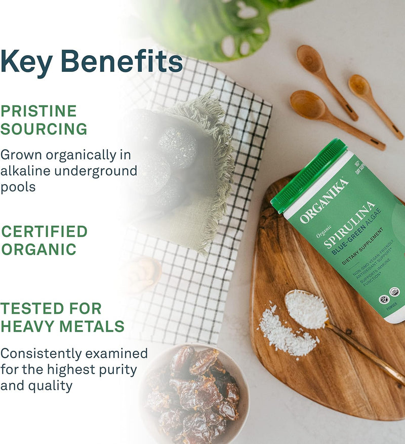 Organika Organic Spirulina Powder - 500g - Superfoods