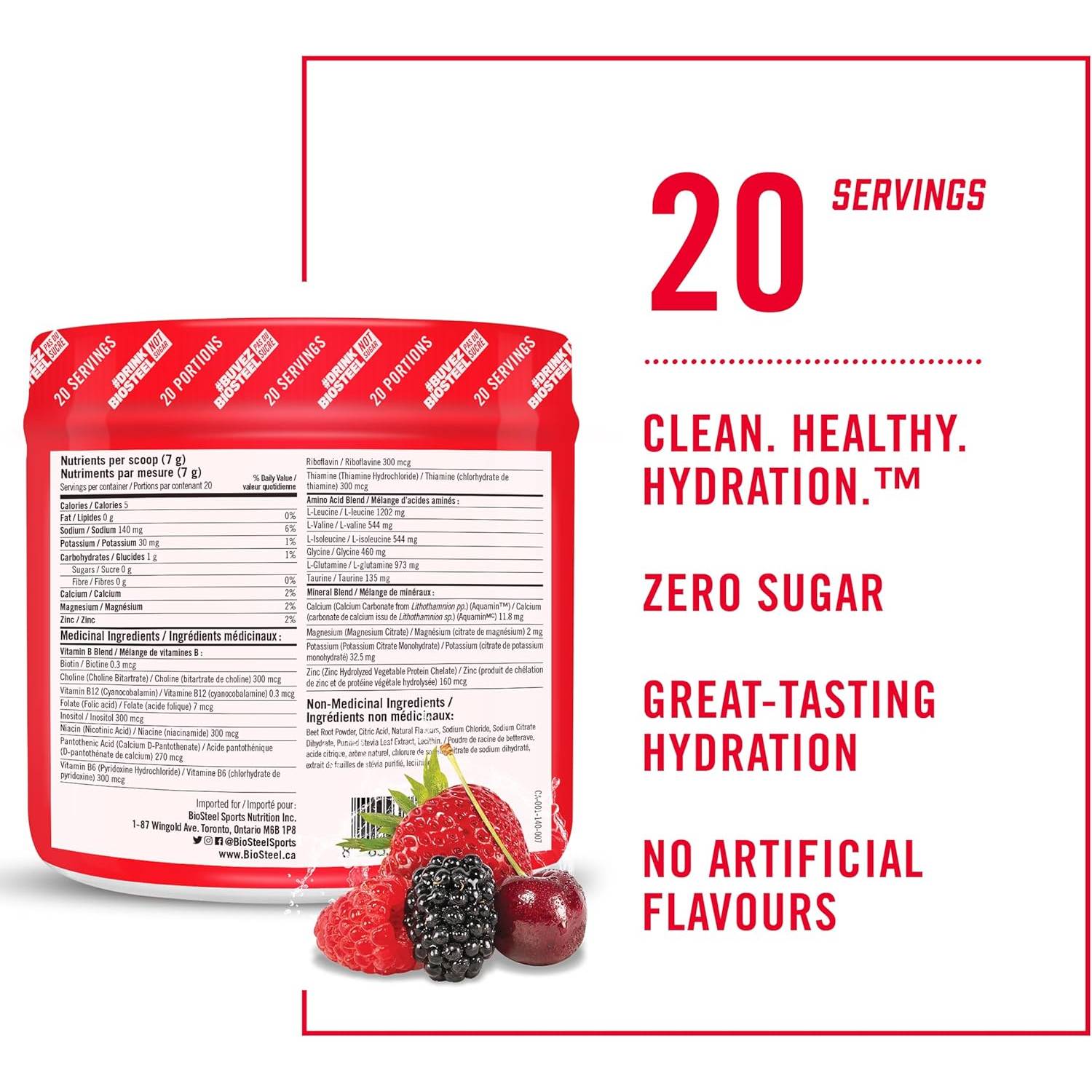 Biosteel Hydration Mix Mixed Berry / 140g