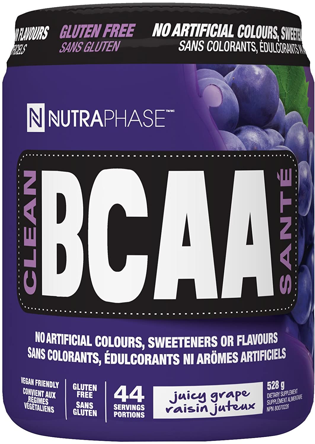 Nutraphase Clean BCAA - JUICY GRAPE 44 Servings - BCAA