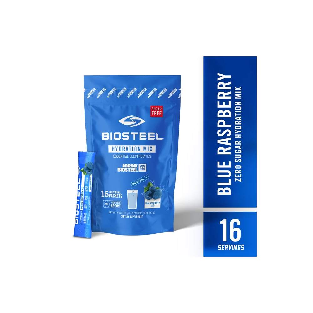 BioSteel Hydration Mix (Pack of 16) Blue Raspberry / 16-pack