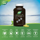 NutraSea HP+D Omega-3 Liquid Gels - 60 softgels Fresh Mint - Omega 3