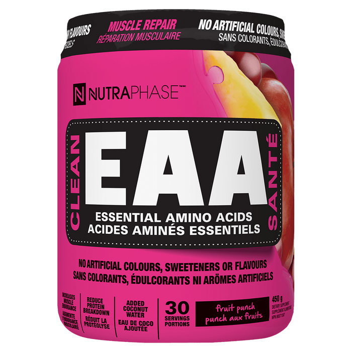 Nutraphase Clean EAA 30 servings - FRUIT PUNCH - Amino Acids