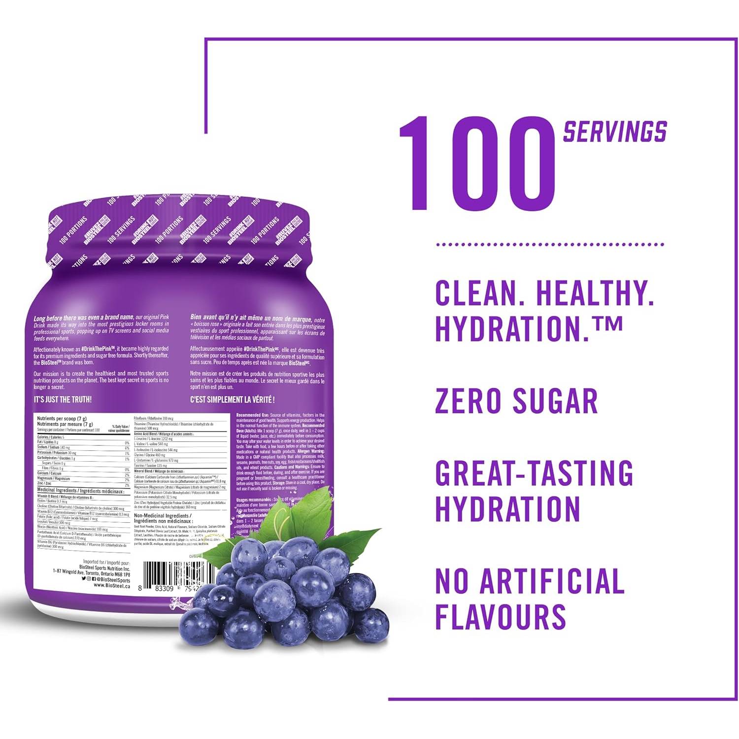 Biosteel Hydration Mix Grape / 700g