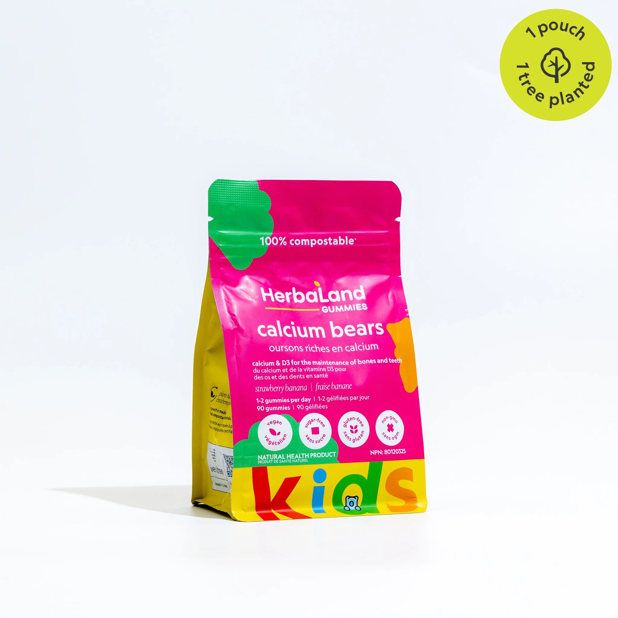 Herbaland Calcium bears (Calcium & D3 Gummies For Kids)