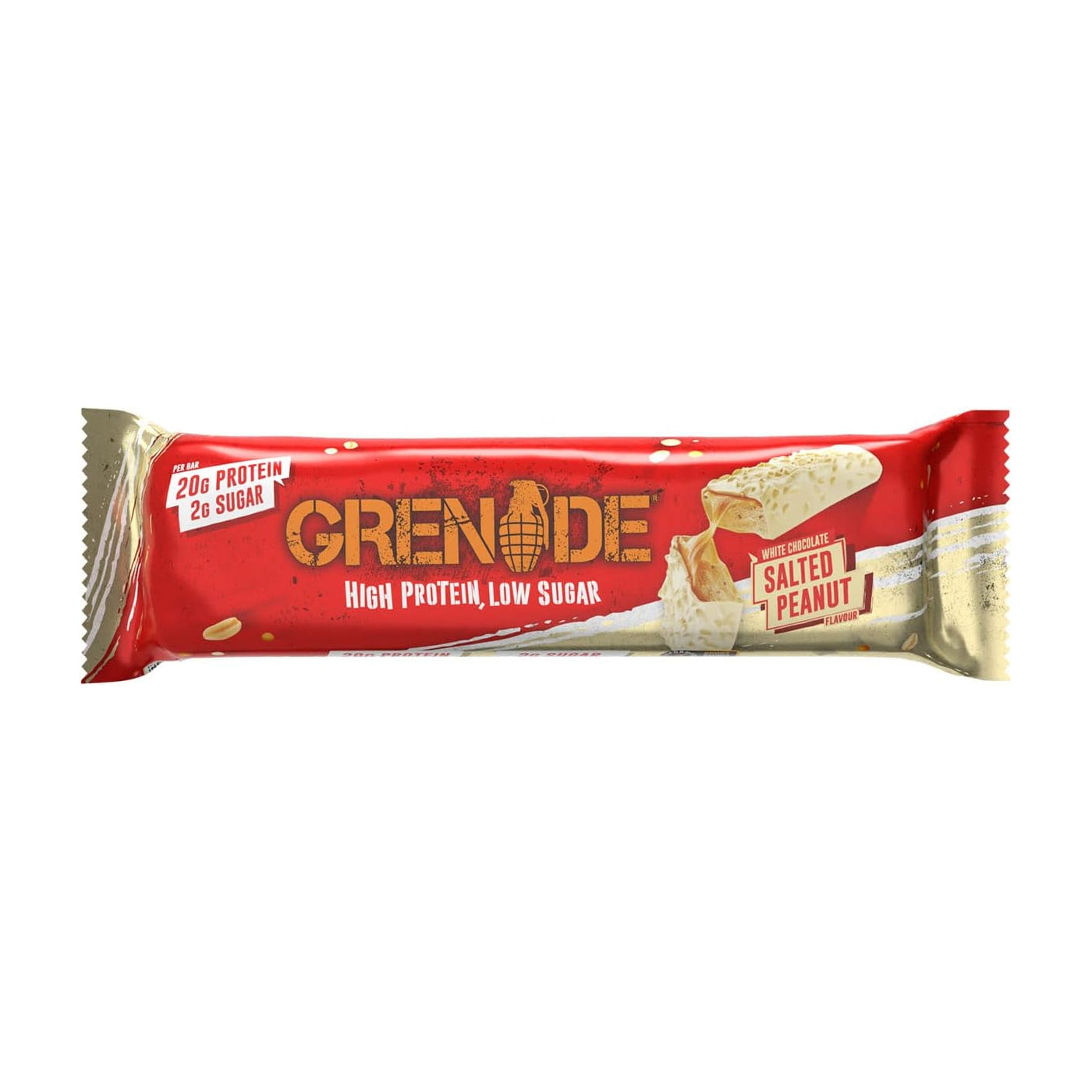 Grenade Protein Bars White Chocolate Salted Peanut / Pack of 12