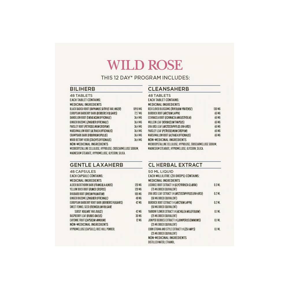 Wild Rose Gentle D-Tox Program (1 Kit) - 1 Box Kit - Detox