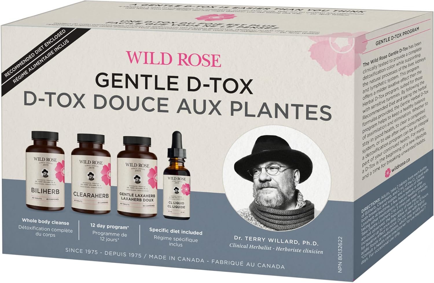 Wild Rose Gentle D-Tox Program (1 Kit) - 1 Box Kit - Detox