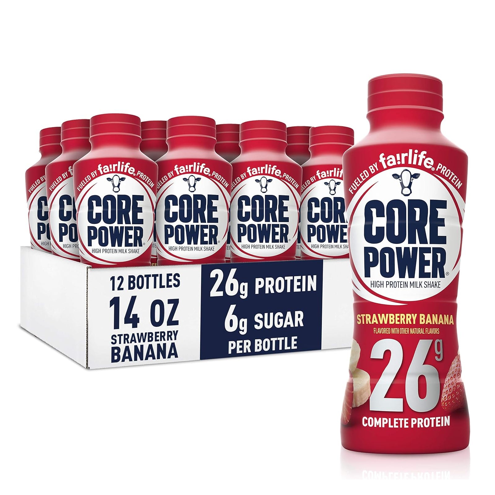 Fairlife Core Power High Protein Shake Strawberry Banana / Pack of 12 / -