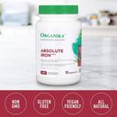 Organika Absolute Iron 25mg - 120 vegetarian capsules - Iron