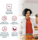 Organika Absolute Iron 25mg - 120 vegetarian capsules - Iron