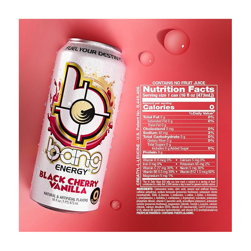 Bang Energy Drink BLACK CHERRY VANILLA / 12 unit x 473ml