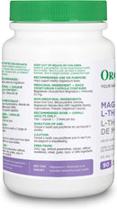Organika Magnesium L-Threonate - 90 vegetarian capsules - Magnesium