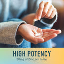 Organika Chelated Zinc 50mg - 45 tablets - Zinc