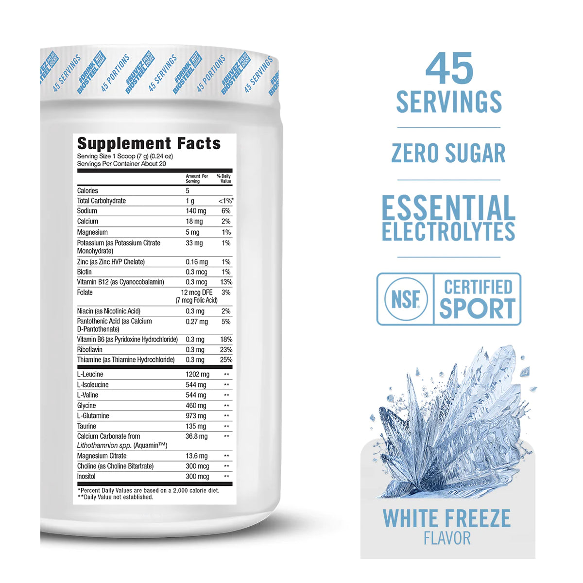 Biosteel Hydration Mix White Freeze / 315g