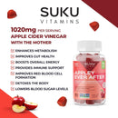 SUKU Vitamins Appley Ever After Gummies - 60 gummies - Apple Cider Vinegar