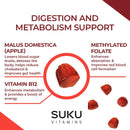 SUKU Vitamins Appley Ever After Gummies - 60 gummies - Apple Cider Vinegar