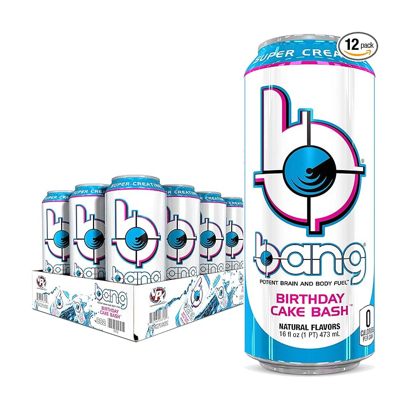 Bang Energy Drink BIRTHDAY CAKE BASH / 12 unit x 473ml