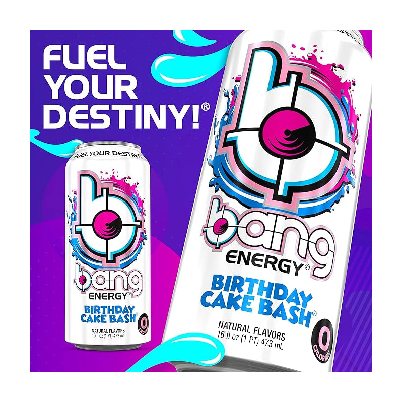 Bang Energy Drink BIRTHDAY CAKE BASH / 12 unit x 473ml