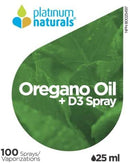 Platinum Naturals Oregano Oil D3 Extra Strength Spray - 25ml - Herbals