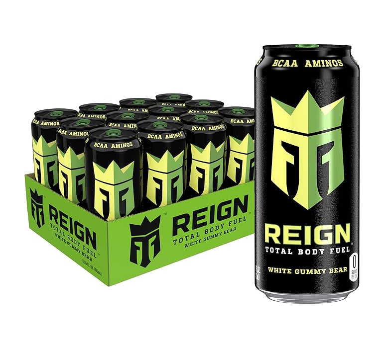 Reign Energy Drink White Gummy Bear / Pack 12