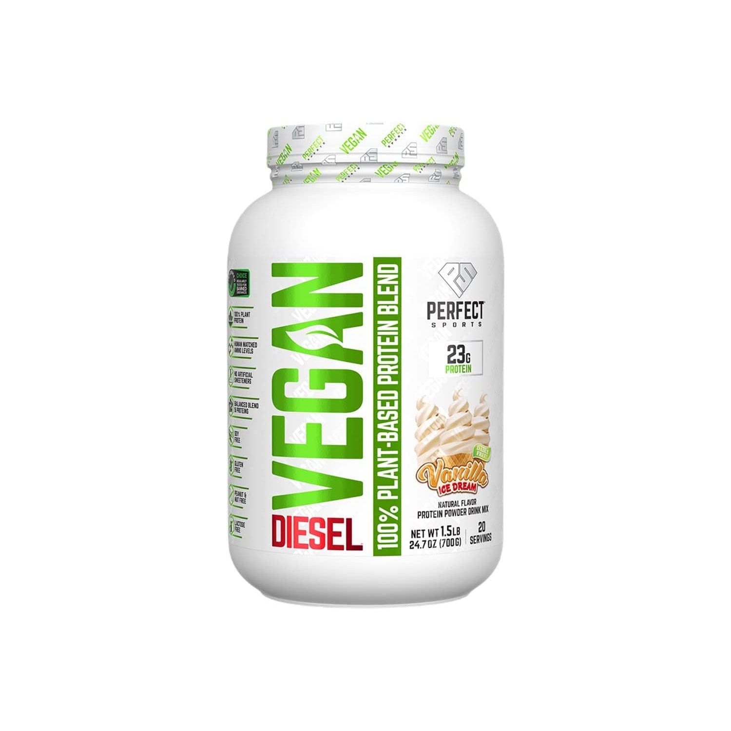 Perfect Sports DIESEL Vegan Protein Vanilla Ice Dream / 700g