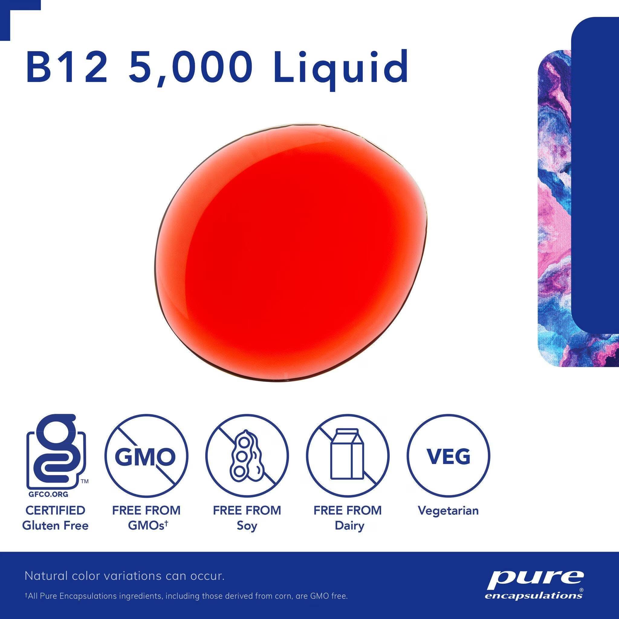 Pure Encapsulations B12 5000 liquid  30mL