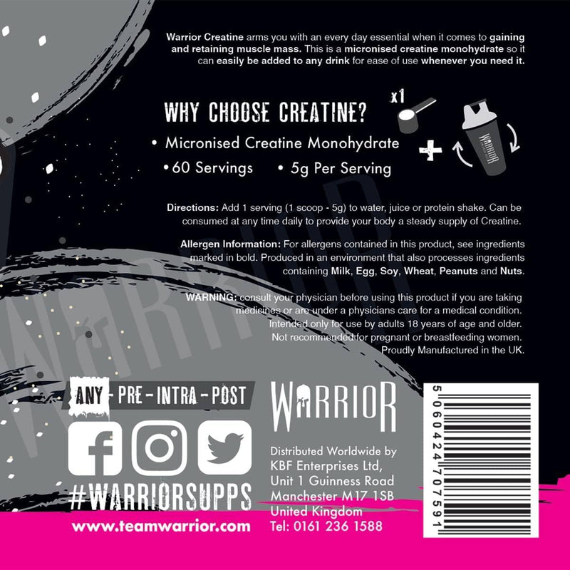 Warrior Creatine - Blazin' Berry 300g - Creatine