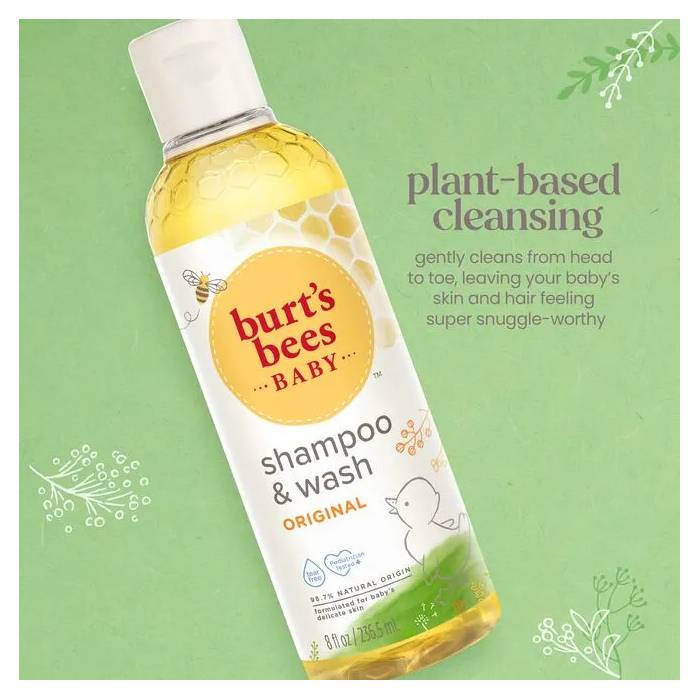 Burt's Bees Baby Bee Shampoo & Body Wash - 235ml - Baby Care