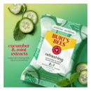 Burt's Bees Facial Cleansing Towelettes - Cucumber & Mint 30 pre-moistened towelettes - Skin Care
