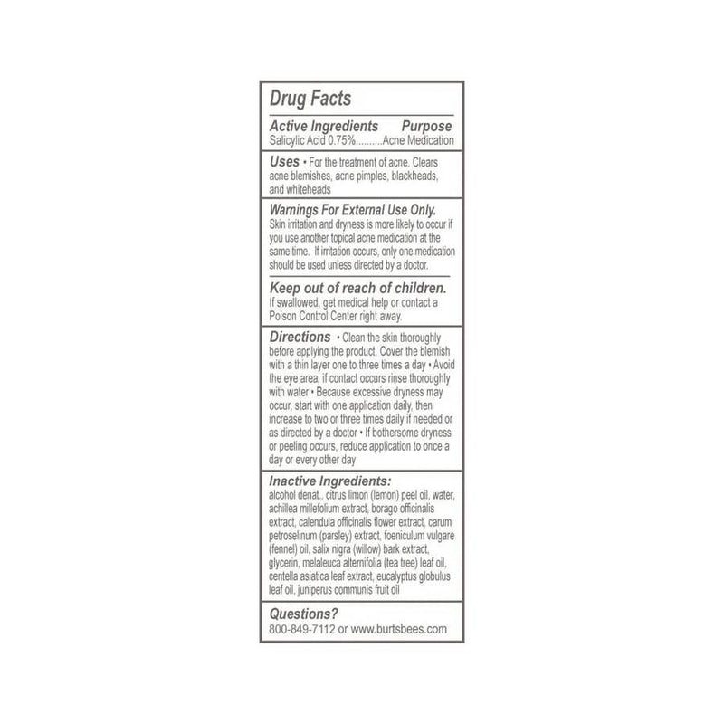 Burt's Bees Natural Acne Solutions Targeted Spot Treatment - 7.68ml - Skin Care