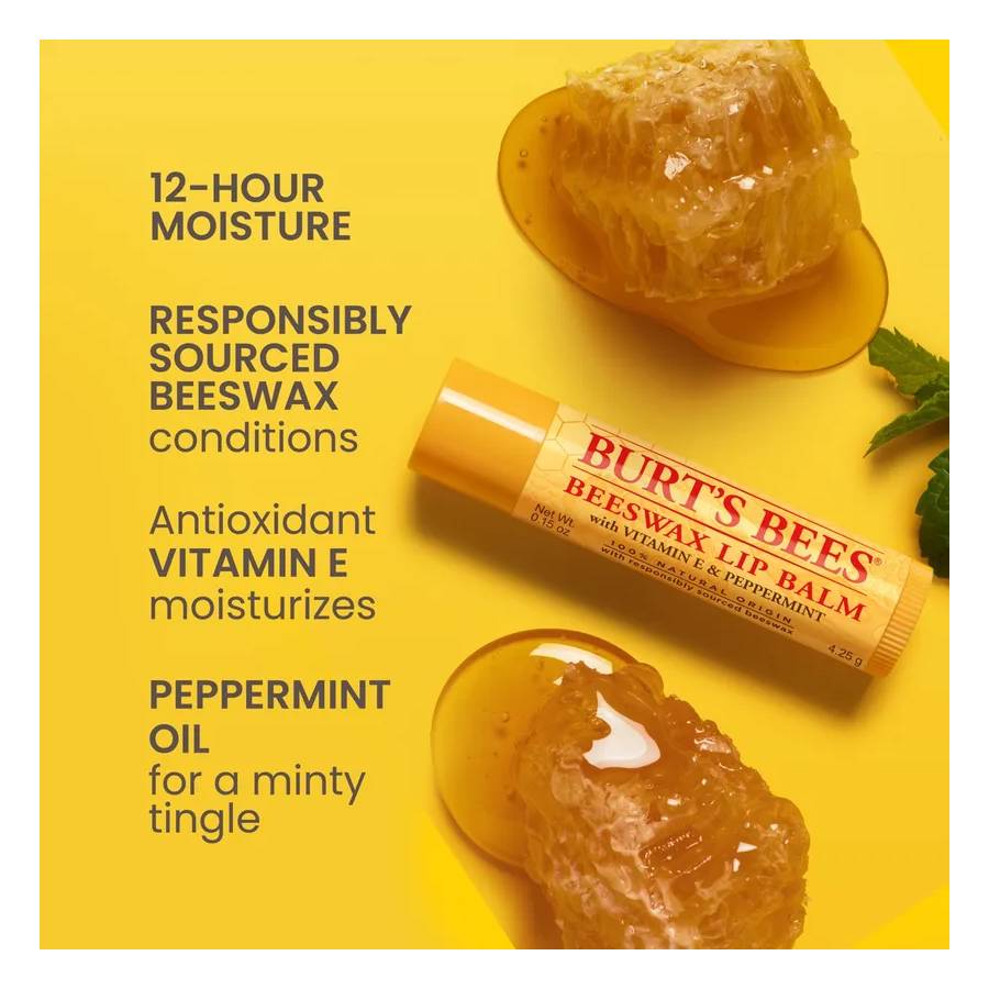 Burt's Bees Lip Balm - Beeswax 4.25g - Skin Care