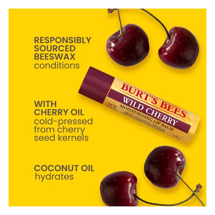 Burt's Bees Lip Balm - Wild Cherry 4.25g - Skin Care