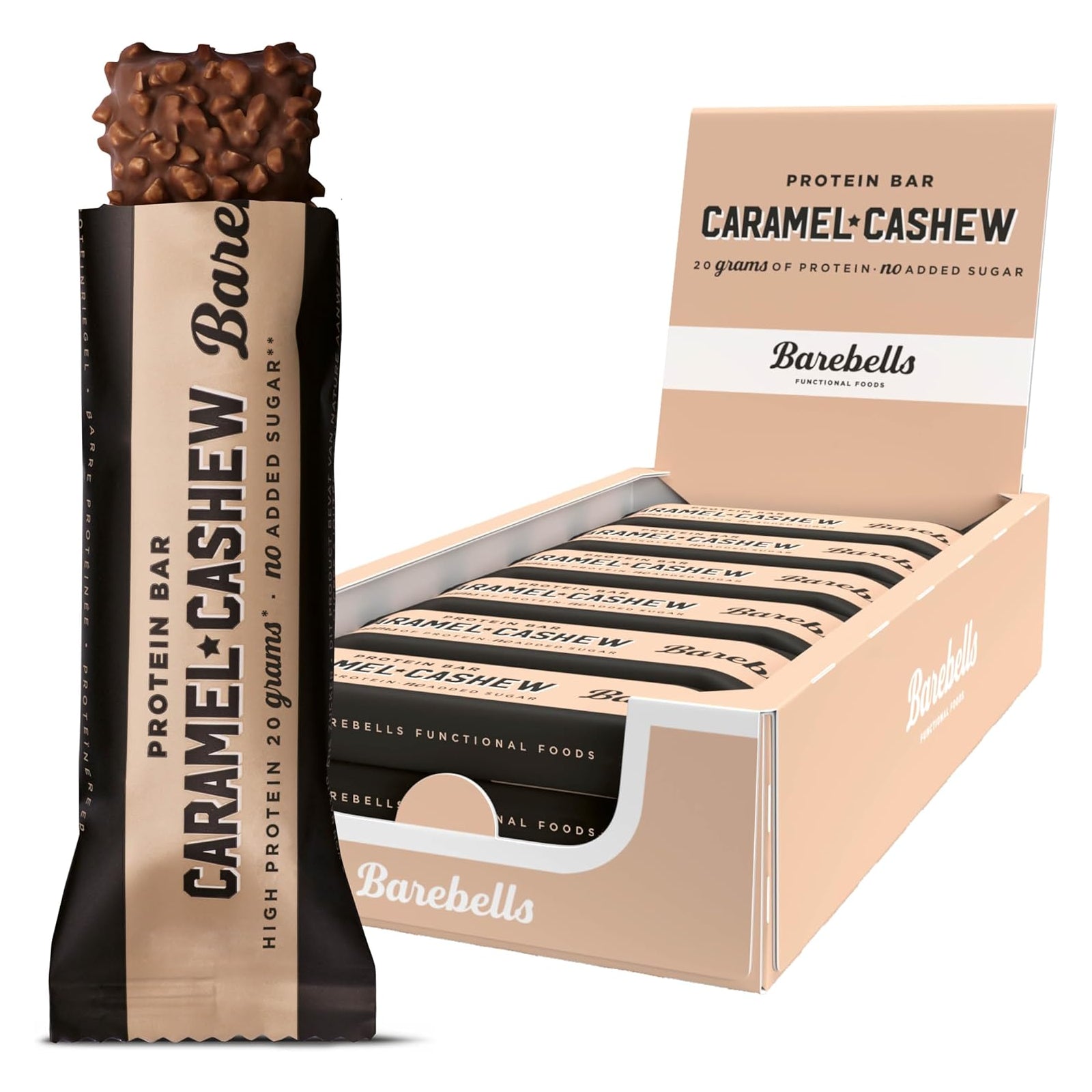 Barebells Protein Bars - Caramel Cashew 12-pack - Protein snacks