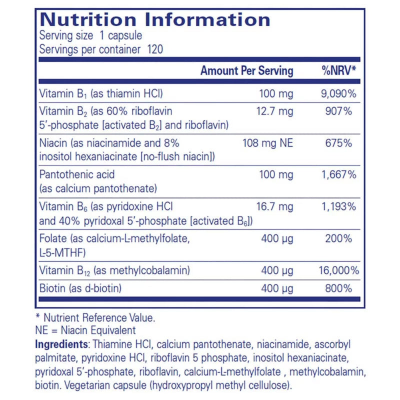 Pure Encapsulations B-Complex Plus  120 capsules / -