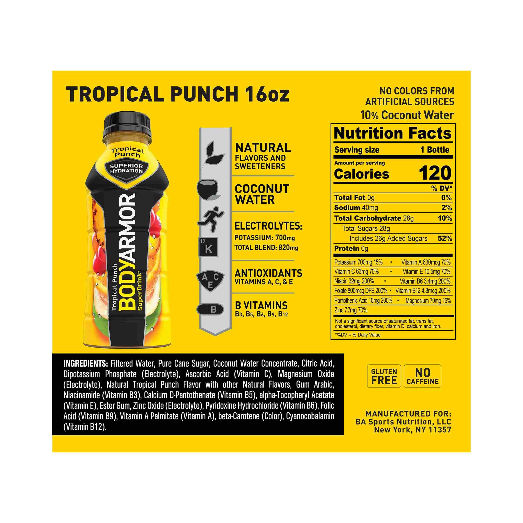 Bodyarmor Superdrink Tropical Punch / 473ml