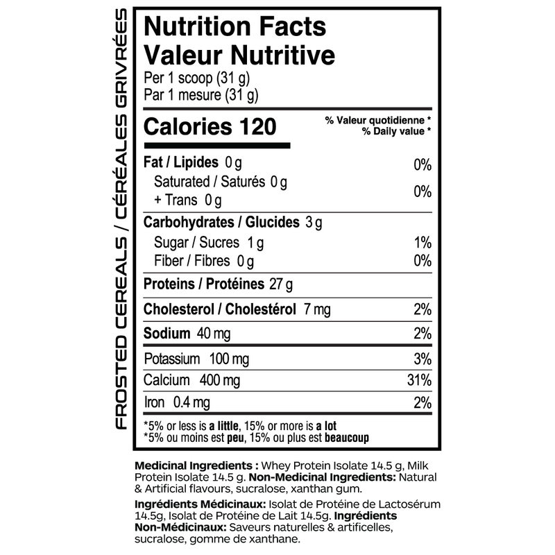 Believe Supplements Flavored Isolate - Frosted Cereals 25 serv (775g) - Protein Powder