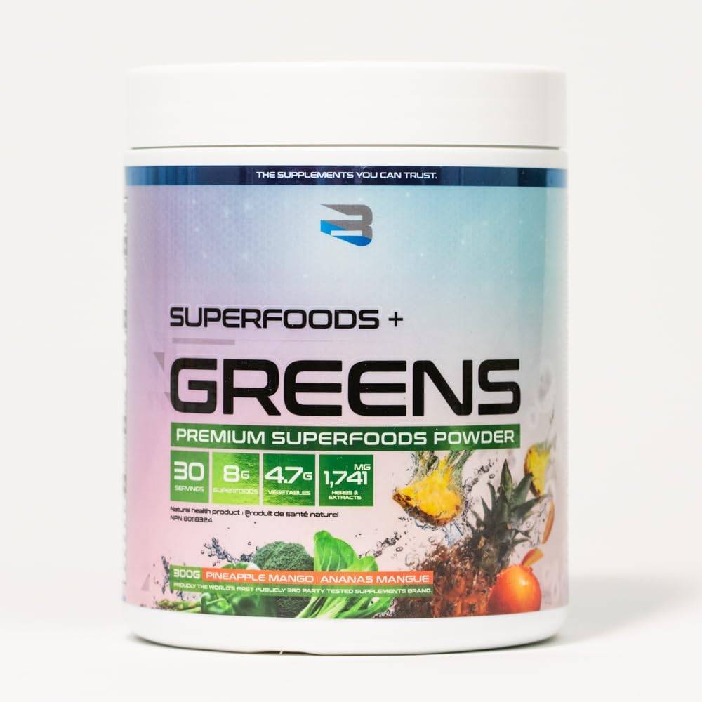 Believe Supplements Superfoods + Greens - Pineapple Mango 300 g - Greens