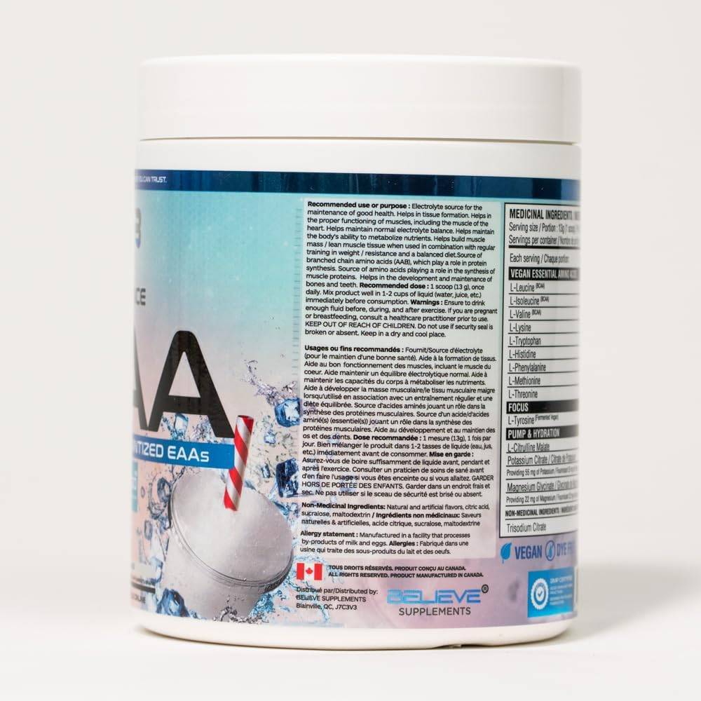 Believe Supplements Performance EAA - White Slushie 390 g - Amino Acids