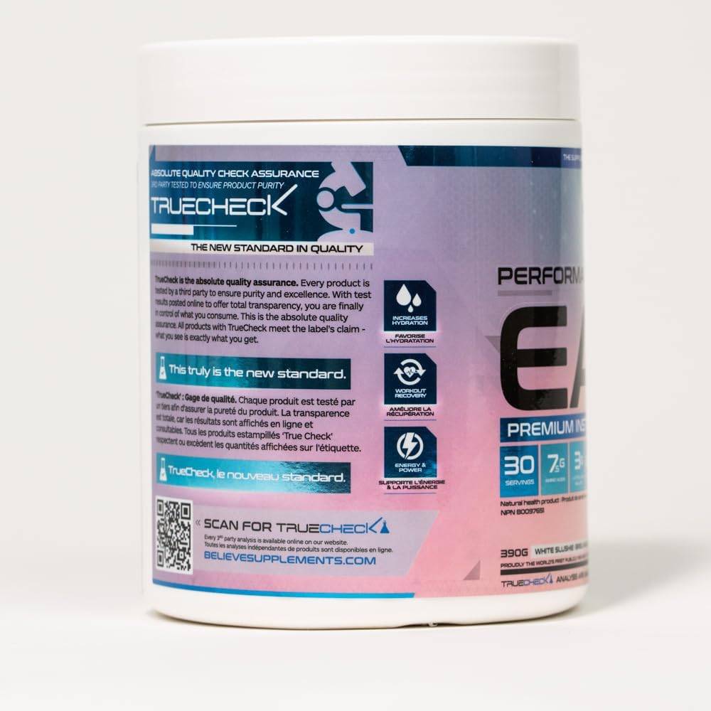 Believe Supplements Performance EAA - White Slushie 390 g - Amino Acids