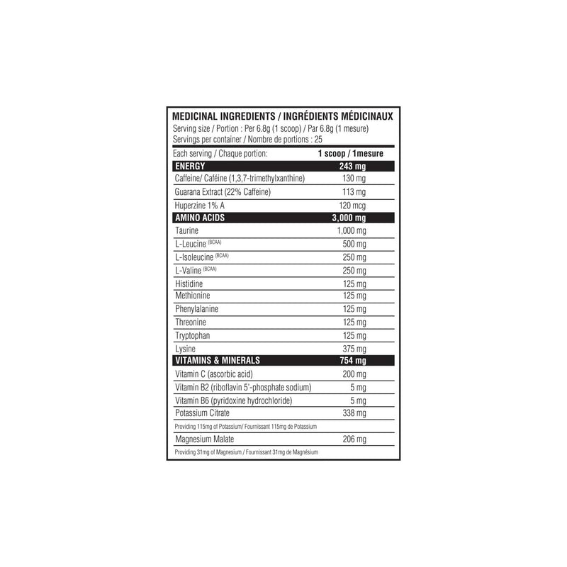 Believe Supplements Aminos + Energy 6 - Strawberry Lemonade 170 g - Amino Acids