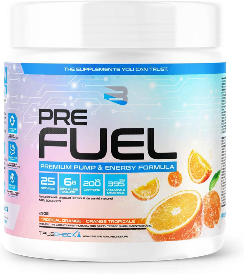 Believe Supplements Pre Fuel - Tropical Orange 290 g - Pre-workout