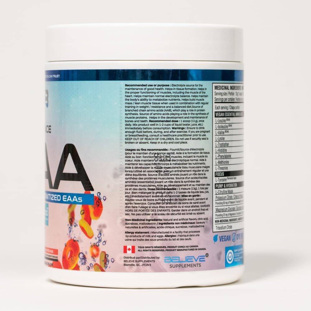 Believe Supplements Performance EAA - Sour Peach 390 g - Amino Acids