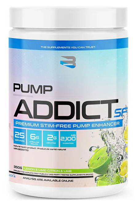 Believe Supplements Pump Addict Stim-Free - Lemon Lime 350 g - Workout Supplement